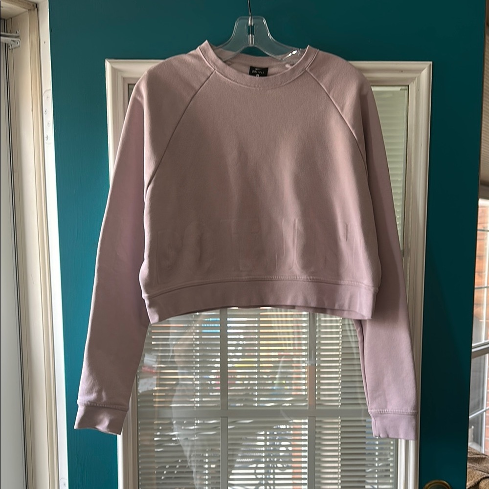 Pink Cropped Sweatshirt
